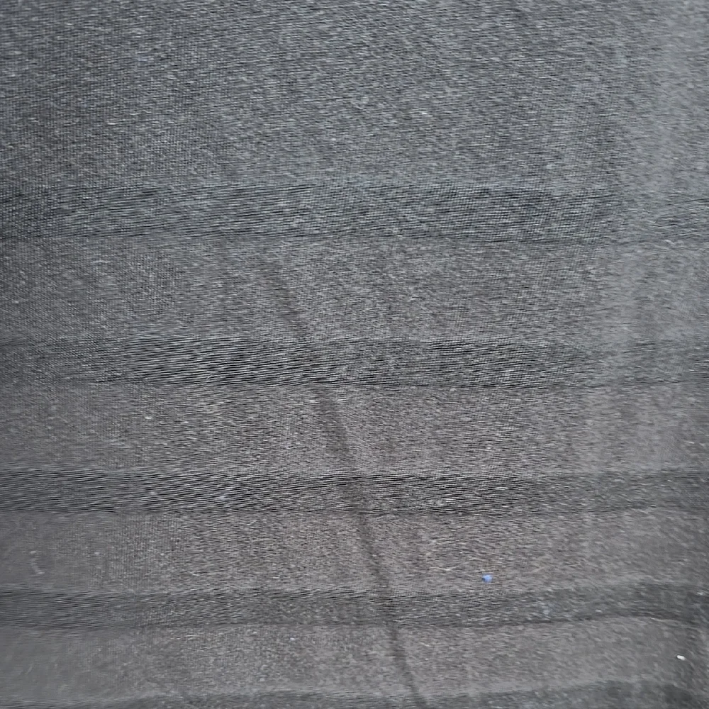 Black V Neck Striped Burnout Women's Top - Picture 3 of 5